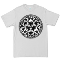 Dove Grey M.C. Escher Circle Limit IV Premium Tee - trangStudio