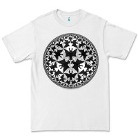 White M.C. Escher Circle Limit IV Premium Tee - trangStudio