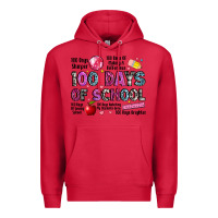 Cardinal 100 days of school Premium Hoodie - LillyAllenDesigns
