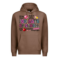 Chestnut 100 days of school Premium Hoodie - LillyAllenDesigns