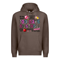 Coffee 100 days of school Premium Hoodie - LillyAllenDesigns