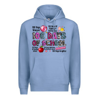 Colony Blue 100 days of school Premium Hoodie - LillyAllenDesigns