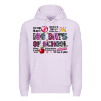 Lilac 100 days of school Premium Hoodie - LillyAllenDesigns