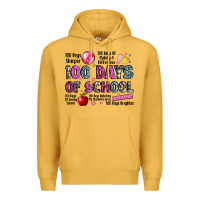 Mustard 100 days of school Premium Hoodie - LillyAllenDesigns