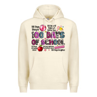 Sandshell 100 days of school Premium Hoodie - LillyAllenDesigns