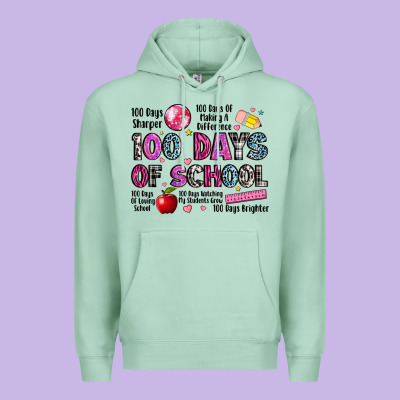 100 Days Of School Premium Hoodie Designed By Lillyallendesigns