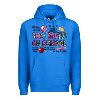 True Royal 100 days of school Premium Hoodie - LillyAllenDesigns