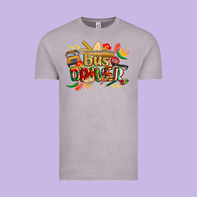 Cinco De Mayo Bus Driver Vintage Tee Designed By Cowgirlartshop