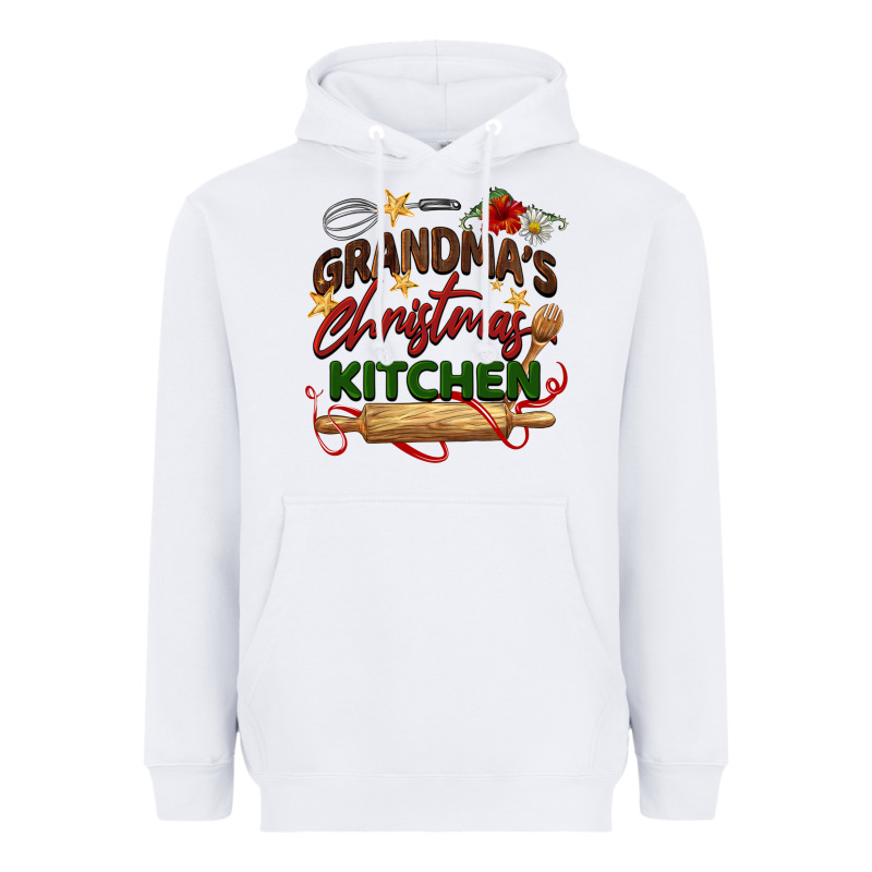 Grandma's Christmas Kitchen Heavyweight Hoodie by BarkalooDesign | Teevron
