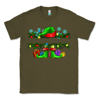 Army Green custom name christmas elf Classic Tee - texasbilliewilder