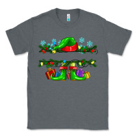 Charcoal Heather custom name christmas elf Classic Tee - texasbilliewilder