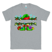 Heather Grey custom name christmas elf Classic Tee - texasbilliewilder