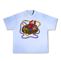 Grape Ice mardi gras craw fish king cake with leopard Urban Heavy Tee - RanaPortraitStore