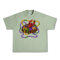 Oil Green mardi gras craw fish king cake with leopard Urban Heavy Tee - RanaPortraitStore