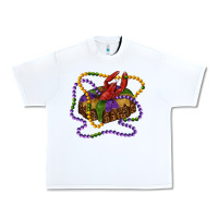 White mardi gras craw fish king cake with leopard Urban Heavy Tee - RanaPortraitStore