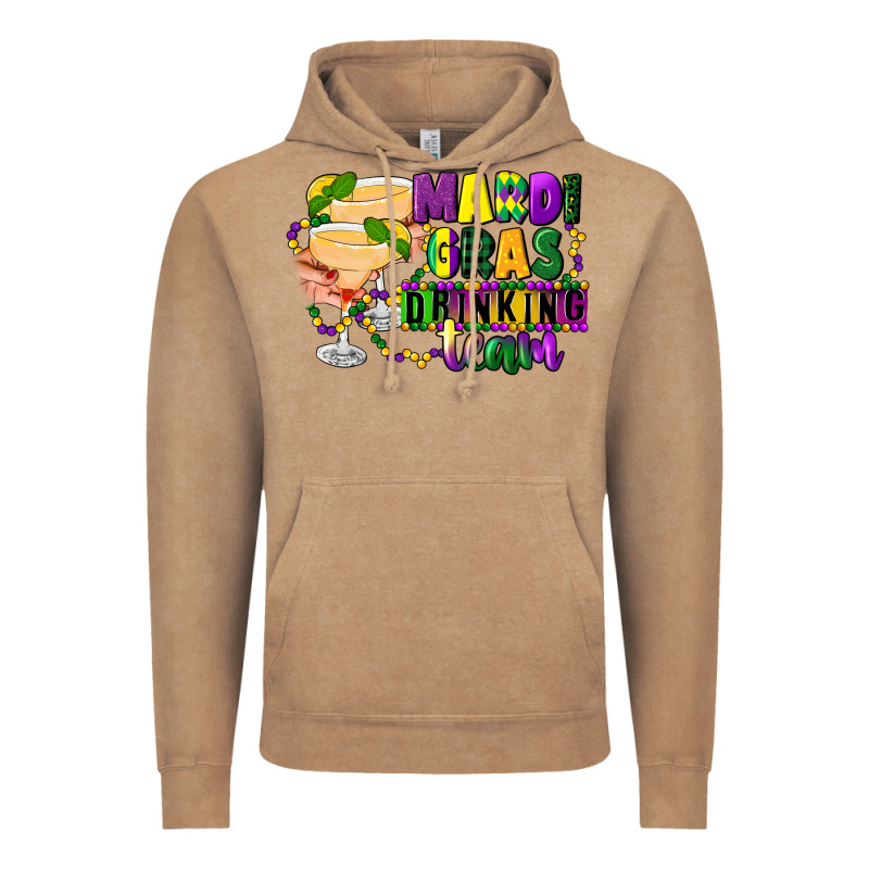 Mardi Gras Drinking Team Margaritas Vintage Hoodie by CowGirlArtShop | Teevron