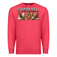 Cardinal football mom football smiley face Premium Sweatshirt - BarkalooDesign