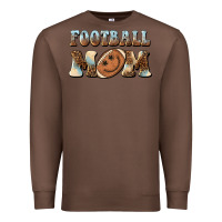 Chestnut football mom football smiley face Premium Sweatshirt - BarkalooDesign