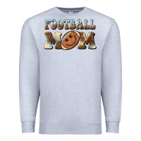 Heather Grey football mom football smiley face Premium Sweatshirt - BarkalooDesign