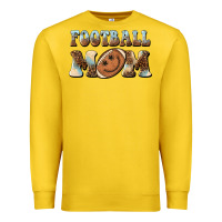 Lemon football mom football smiley face Premium Sweatshirt - BarkalooDesign