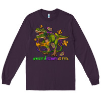 Plum mardi saurus rex olivia Long Sleeve Tee - OliviaCreatesArt