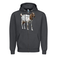 Boer Goat Zipper Hoodie | Teevron
