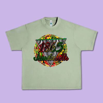 1865 Juneteenth Urban Heavy Tee Designed By Cowgirlartshop
