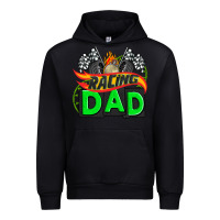Black racing dad with racing  equipment Urban Hoodie - AdoDesignShop