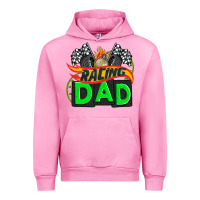 Fuchsia Pink racing dad with racing  equipment Urban Hoodie - AdoDesignShop