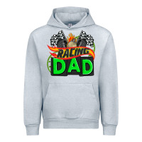 Heather Grey racing dad with racing  equipment Urban Hoodie - AdoDesignShop