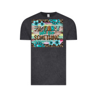 Vintage Black probably late for something tumbler 3 Vintage Tee - CowGirlArtShop