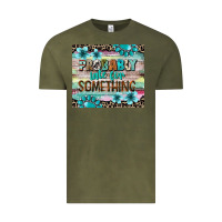 Vintage Olive probably late for something tumbler 3 Vintage Tee - CowGirlArtShop