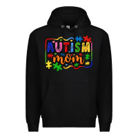 Black autism mom Premium Hoodie - LillyAllenDesigns