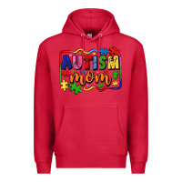 Cardinal autism mom Premium Hoodie - LillyAllenDesigns