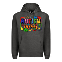 Charcoal Heather autism mom Premium Hoodie - LillyAllenDesigns