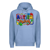 Colony Blue autism mom Premium Hoodie - LillyAllenDesigns