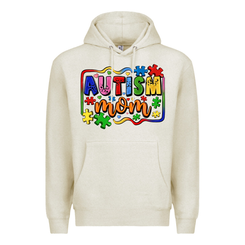 Autism Mom Premium Hoodie by LillyAllenDesigns | Teevron
