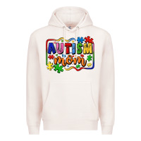 Pale Pink autism mom Premium Hoodie - LillyAllenDesigns