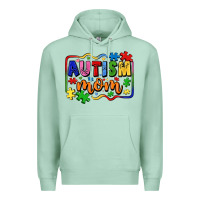 Seafoam autism mom Premium Hoodie - LillyAllenDesigns