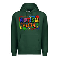 Sports Green autism mom Premium Hoodie - LillyAllenDesigns