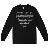 Black Love is patient Love is Kind 1 Corinthians 1348 Long Sleeve Tee - trangStudio