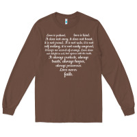 Love Is Patient Love Is Kind 1 Corinthians 1348 Long Sleeve Tee | Teevron
