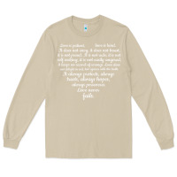 Mushroom Love is patient Love is Kind 1 Corinthians 1348 Long Sleeve Tee - trangStudio