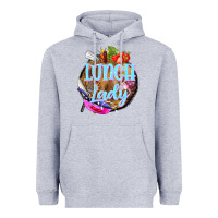 Heather Grey western lunch lady Heavyweight Hoodie - BarkalooDesign