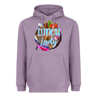 Lavender western lunch lady Heavyweight Hoodie - BarkalooDesign