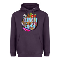 Plum western lunch lady Heavyweight Hoodie - BarkalooDesign