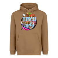 Toasted Coconut western lunch lady Heavyweight Hoodie - BarkalooDesign