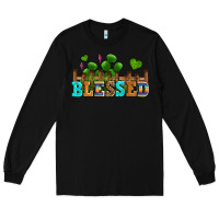 Black blessed olivia Long Sleeve Tee - OliviaCreatesArt