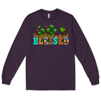 Plum blessed olivia Long Sleeve Tee - OliviaCreatesArt