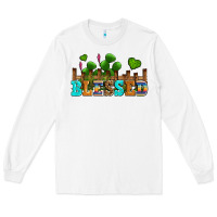 White blessed olivia Long Sleeve Tee - OliviaCreatesArt